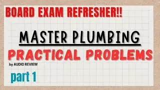 MASTER PLUMBING-PRACTICAL PROBLEMS (SAMPLE QUESTIONS) part 1