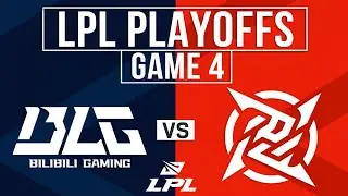 BLG vs NIP Highlights Game 4 | LPL 2024 Spring Playoffs UB R1 | Bilibili Gaming vs Ninjas In Pyjamas