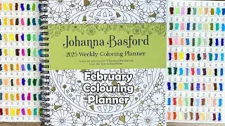 February Joanna Basford Weekly Coloring Planner