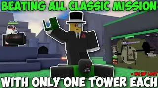 Beating All Event Mission Only Using One Tower In TDS - Roblox