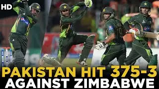 Pakistan Put 2nd Highest Total on Scoreboard | Pakistan vs Zimbabwe | 1st ODI 2015 | PCB | MA2L