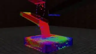 Color Changing Particle Fluids Bullet Time Effect