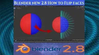 Flip Normals Turn Faces Around and New Visuals For Normals Blender new 2 8 New Tutorial 2019