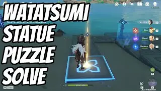 Solve the puzzle of the Watatsumi statue | Solitary Sea Beast | Genshin Impact