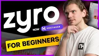 Build an Actual Website With Zyro (HOSTINGER) Website Builder  - Tutorial