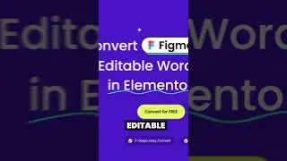 Introducing UiChemy - Convert #figma  Design to #Elementor🎨 #ashortaday #figma  #webdesign