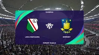 Legia Warszawa vs Brøndby IF (15/08/2024) UEFA Europa Conference  League PES 2021