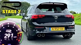 VW GOLF R MK8 *STAGE 2* // 0-100 100-200 1/4 MILE & AUTOBAHN RUN!