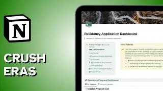 TAKE CONTROL of Residency Program Applications with Notion (Free Template)