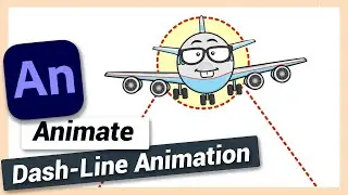 Create Dashed Line Animation | Adobe Animate CC Tutorial