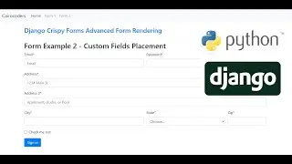 Django Crispy Forms Advanced Form Rendering