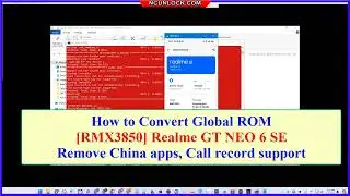 How to Convert Global ROM Realme GT NEO 6 SE RMX3850, RMX3853 - Fix notification, remove Chinese app