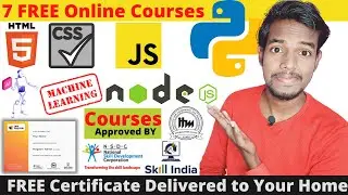 7 FREE Online Courses in 2022 🔥| Job-Oriented Courses | Govt Approved Platform by NSDC (Skill india)