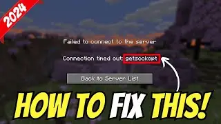 How To Fix Minecraft Error Getsockopt (2024)