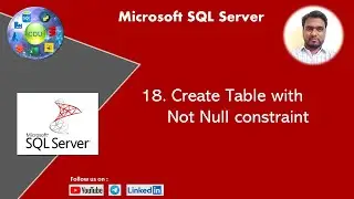 18.  Create Table Not Null Constraint