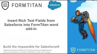 Insert Rich Text Fields from Salesforce into FormTitan word add-in