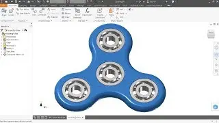 Autodesk inventor Tutorial Design of Fidget Spinner