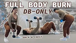 20 MIN DB-ONLY FULL BODY BURN | Step by Step Tutorial