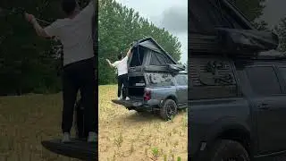 Reach New Heights with the Ford Ranger Rooftop Tent #fordranger #campinggear #modifiedcars