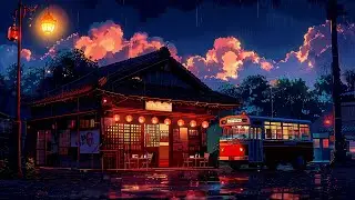 It's 2 PM On 90's Tokyo Street ~ Lofi Cafe Chill-out Music to Relax, Study ~ Rain Lofi Playlist