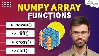 Creating Numpy Arrays Using (power, diff, cross, and sort) Complete Numpy Tutorial 💯