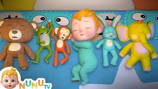 Diez en la cama Animales | Canciones Para Niños | NuNu Tv Canciones Infantiles