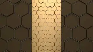 CG animation of moving honeycombs #cinema4d #animation #architecture #соты