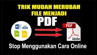 Cara Mengubah File Word ke PDF | Microsoft Word | PDF | PNG | JPEG