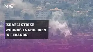 Israeli strike wounds 16 children in south Lebanon