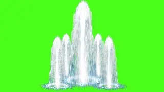 waterfall green screen||chrome key||green screen||screen