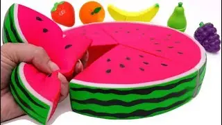 Mrs Rainbow Makes Squishy Watermelon for Kids