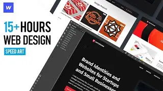 Webflow Portfolio Website From Scratch - Speed Art