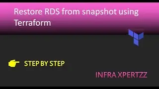 Restore RDS from snapshot using Terraform