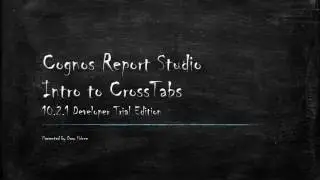 Cognos Report Studio Crosstabs