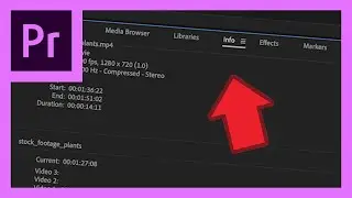 Premiere Pro Tutorial: View Duration and Technical Stats of Video Clip