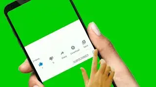 Green screen!! YouTube subscribe button