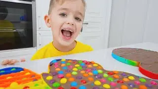 Niki play and make chocolate pop it - Funny kids video