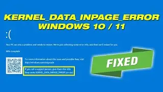 Fix Kernel Data Inpage Blue Screen Error In Windows 10, 11