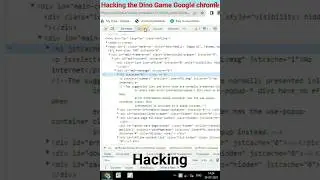 Hacking the Dinosaur Game from Google Chrome || 10M views || #gk_yt