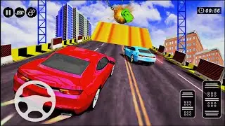 Mega Ramp Car Jumping Game - Sports Car Racing 3D - Android Gameplay