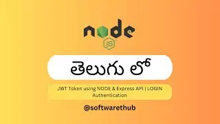 Node.js Tutorial for Beginners In తెలుగు | JWT Token using NODE | LOGIN Authentication