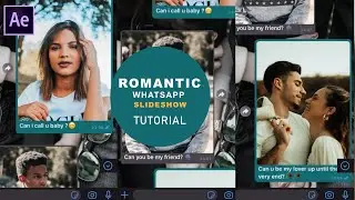 Romantic WhatsApp Message Slideshow | After Effects | The Effects Guy