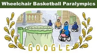 Wheelchair Basketball Paralympics : Paris 2024 Games Google Doodle for schedule & results medals