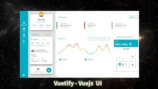 Vuetify - Vuejs UI Design , Medical Application Dashboard Modern