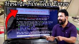 How to Fix This Error Bios/Legacy boot of UEFI-only media