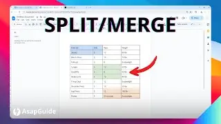 How to Merge and Split Tables in Google Docs