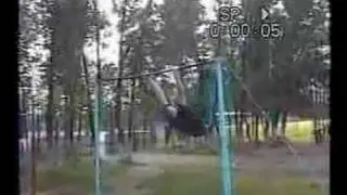 Турник. Подъём назад на 180