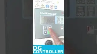 Dg intelligen comAp controller cranking a 500KVA generator #short