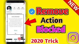 How To Remove action blocked On Instagram | Fix Instagram Action Blocked | Instagram action Blocked