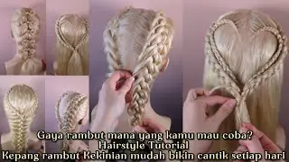 VIRAL Tutorial Kepang Rambut Terbaru Ala Barbie | Hairstyle Tutorial Trending Easy and Cute